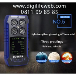 Multi Gas Detector Bosean 4 in 1 BH4S - Deteksi O2 CO H2S LEL